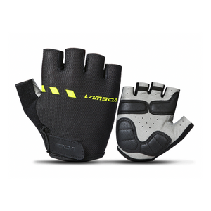 Guante de ciclismo Lameda dedo medio (negro/amarillo)