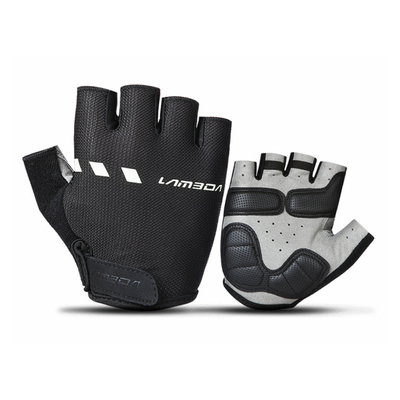 Guante de ciclismo Lameda dedo medio (negro/blanco)