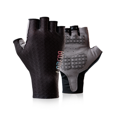 Guante de ciclismo Lameda dedo medio Negro Protección UV