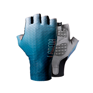 Guante de ciclismo Lameda dedo medio Azul/gris Protección UV